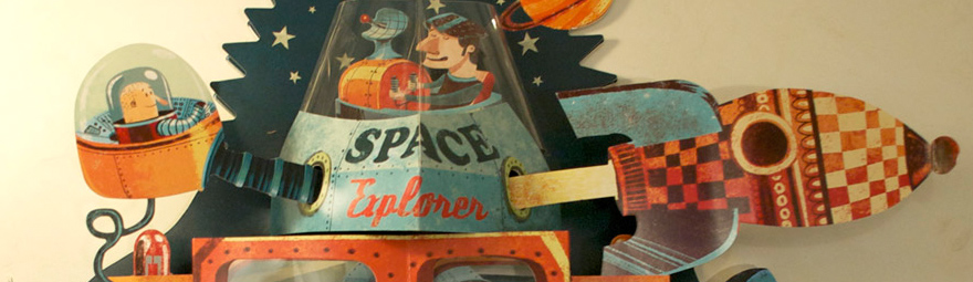 Ilustraciones 3D en papel - Djeco