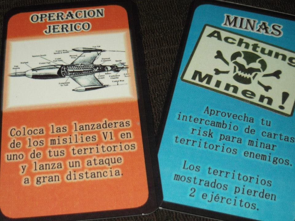 Risk 2GM. Cartas de misión secundaria.